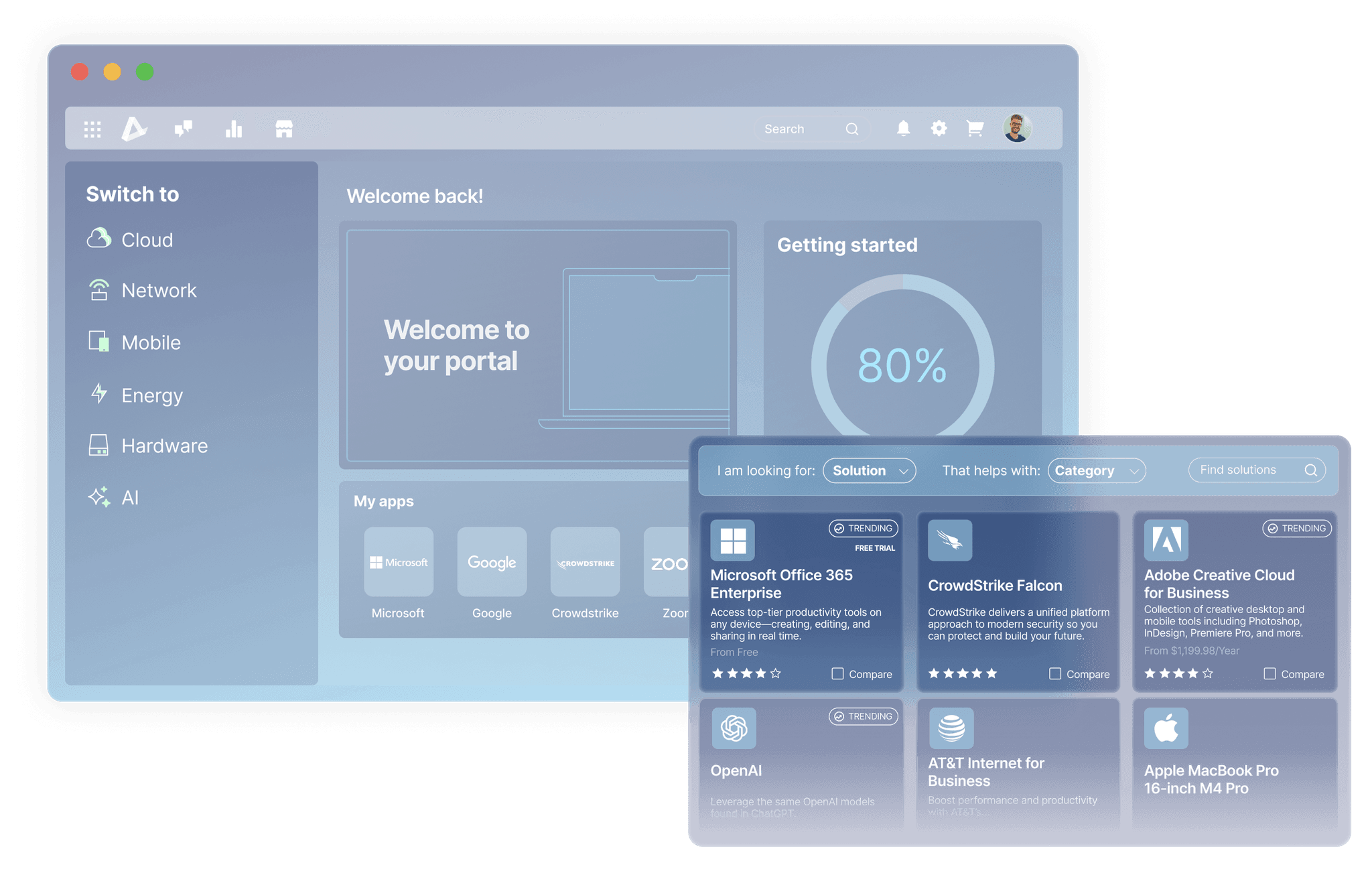 Find, buy, and manage every technology service that powers your business